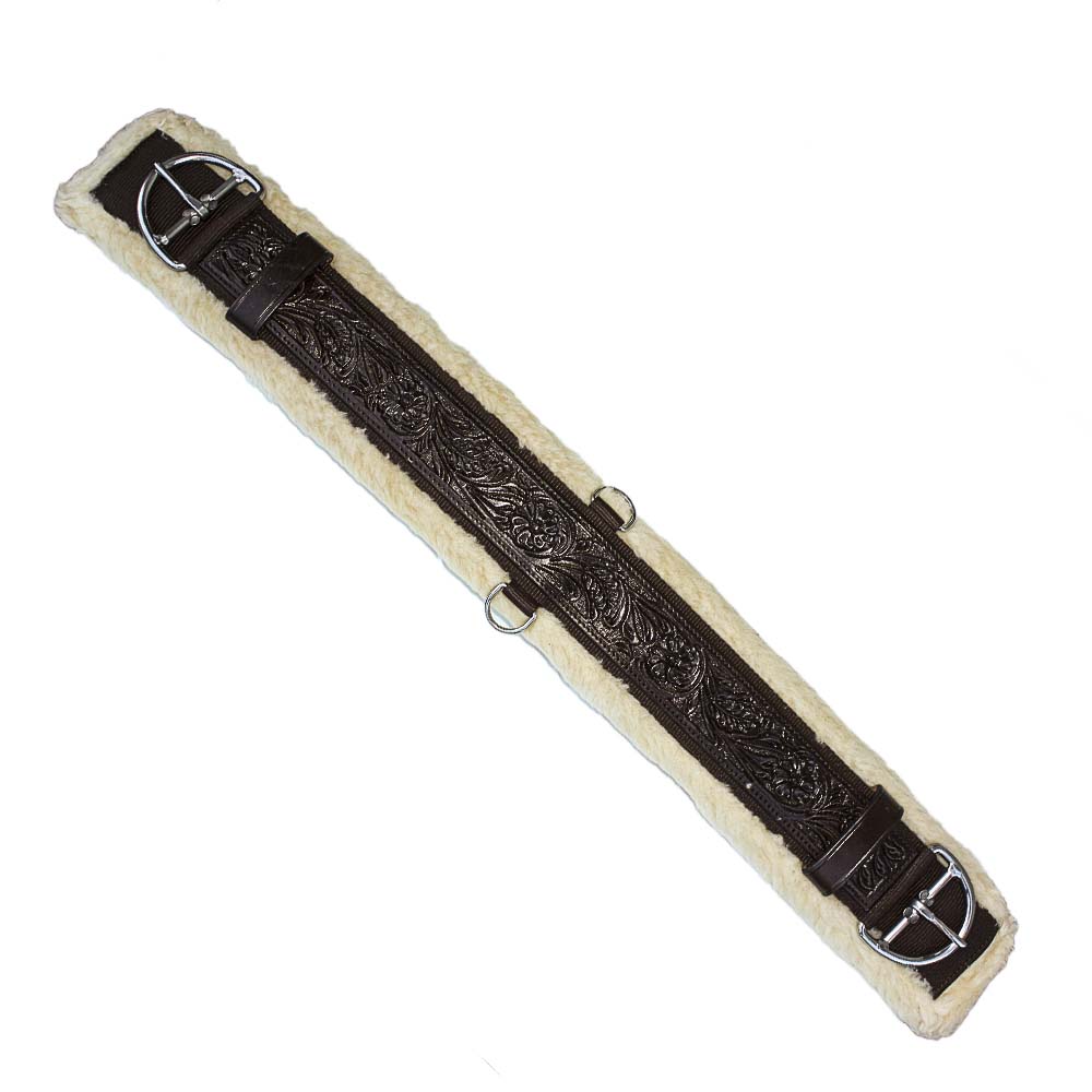 ŚWIAT WESTERNU - Popręg western Straight ciemny