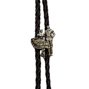 ŚWIAT WESTERNU - Krawat kowbojski Bolo tańcząca para