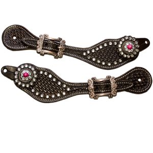 ŚWIAT WESTERNU -Paski do ostróg Dark Brown