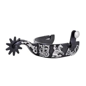 ŚWIAT WESTERNU - Ostrogi FLORAL REINING LARGE