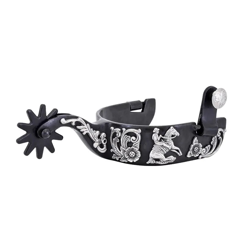 ŚWIAT WESTERNU - Ostrogi FLORAL REINING LARGE