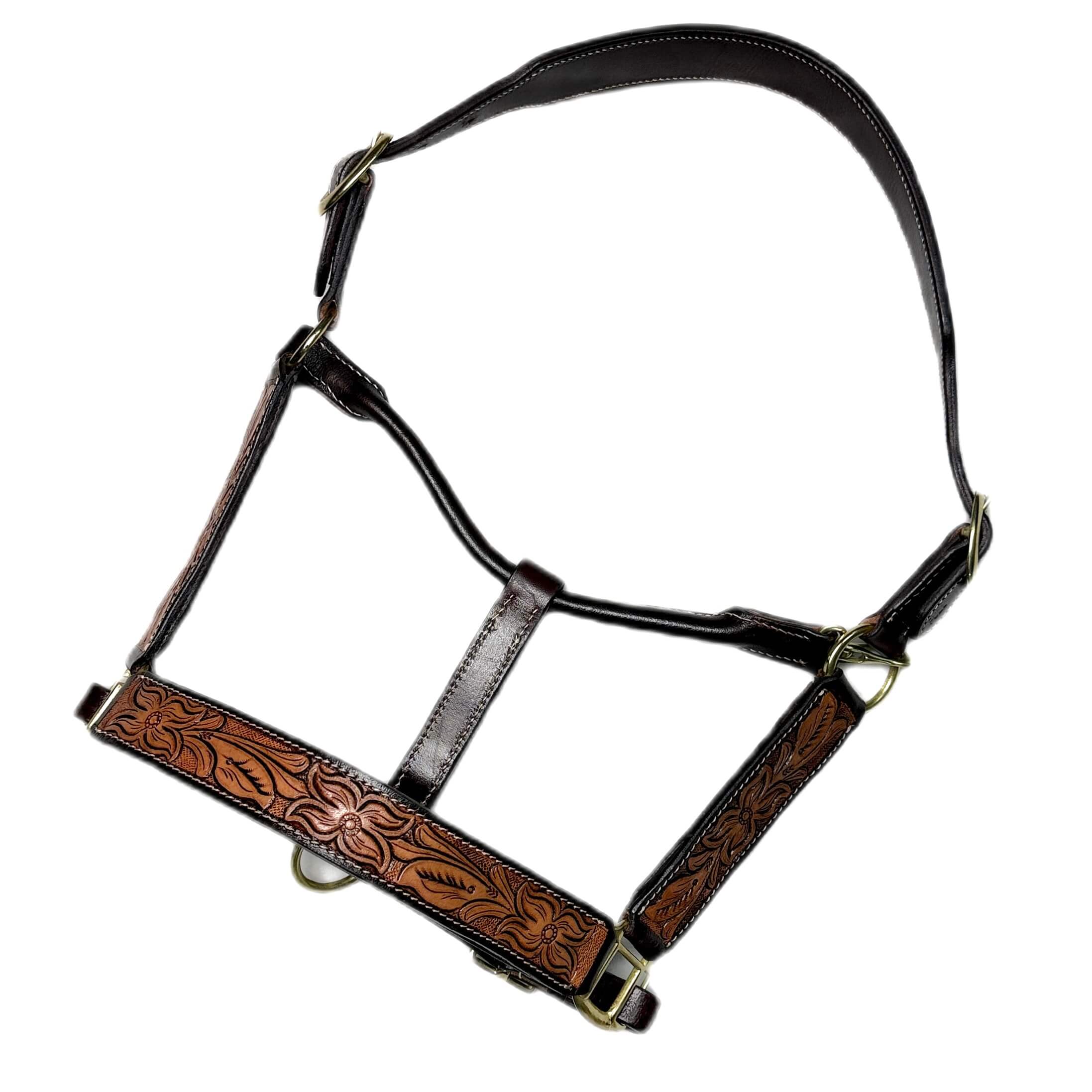 ŚWIAT WESTERNU-Kantar skórzany Flower