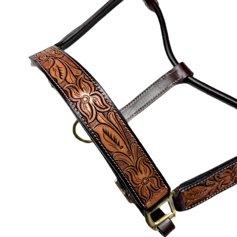 ŚWIAT WESTERNU-Kantar skórzany Flower