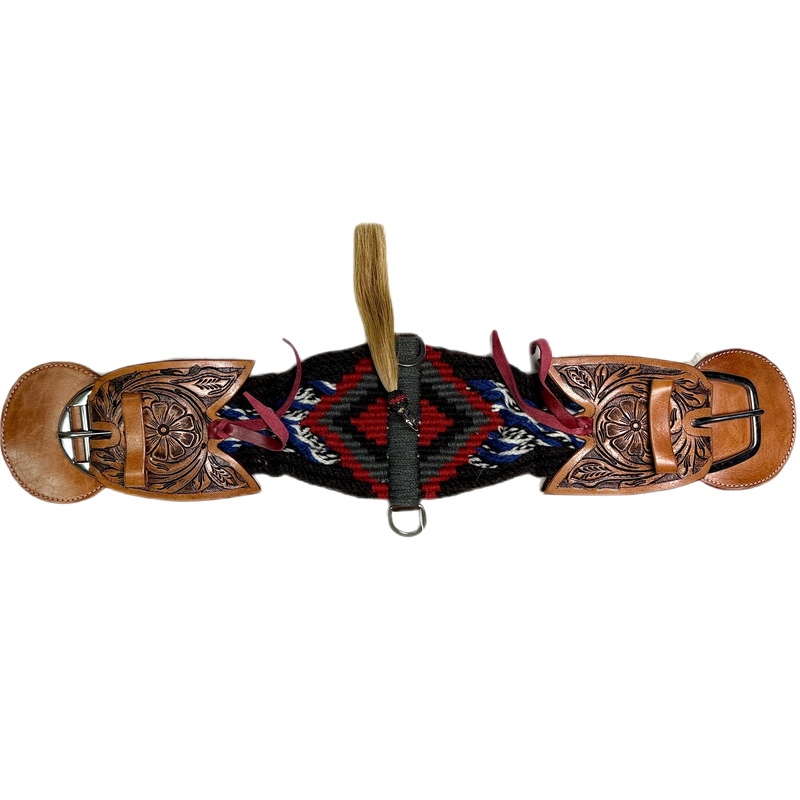 ŚWIAT WESTERNU- Popręg western moherowy Red