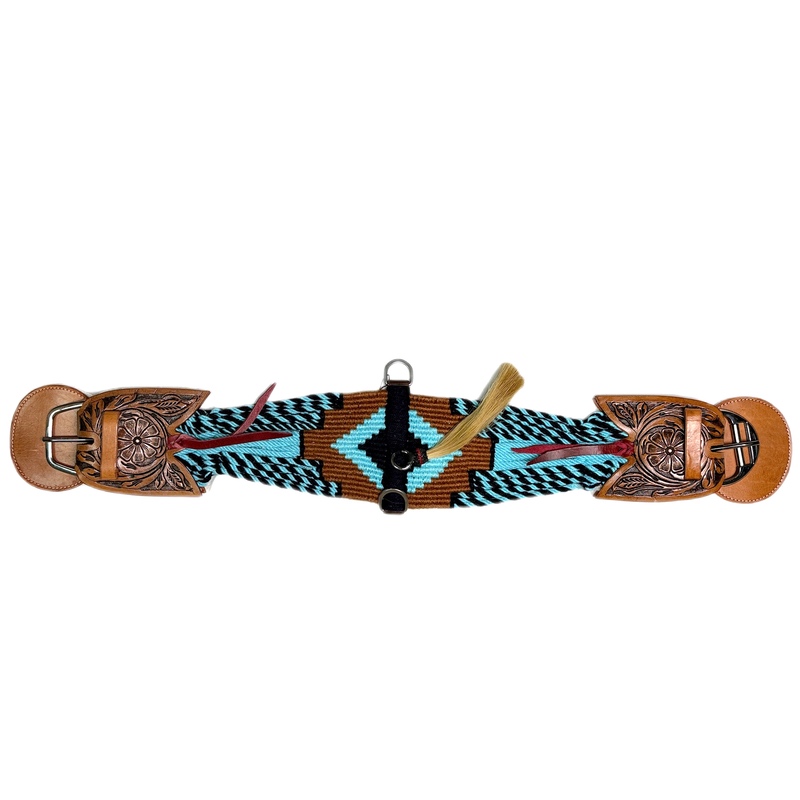 ŚWIAT WESTERNU- Popręg western moherowy Blue