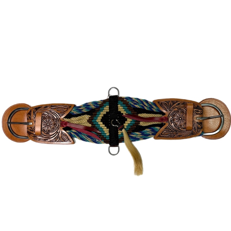 ŚWIAT WESTERNU- Popręg western moherowy Brown